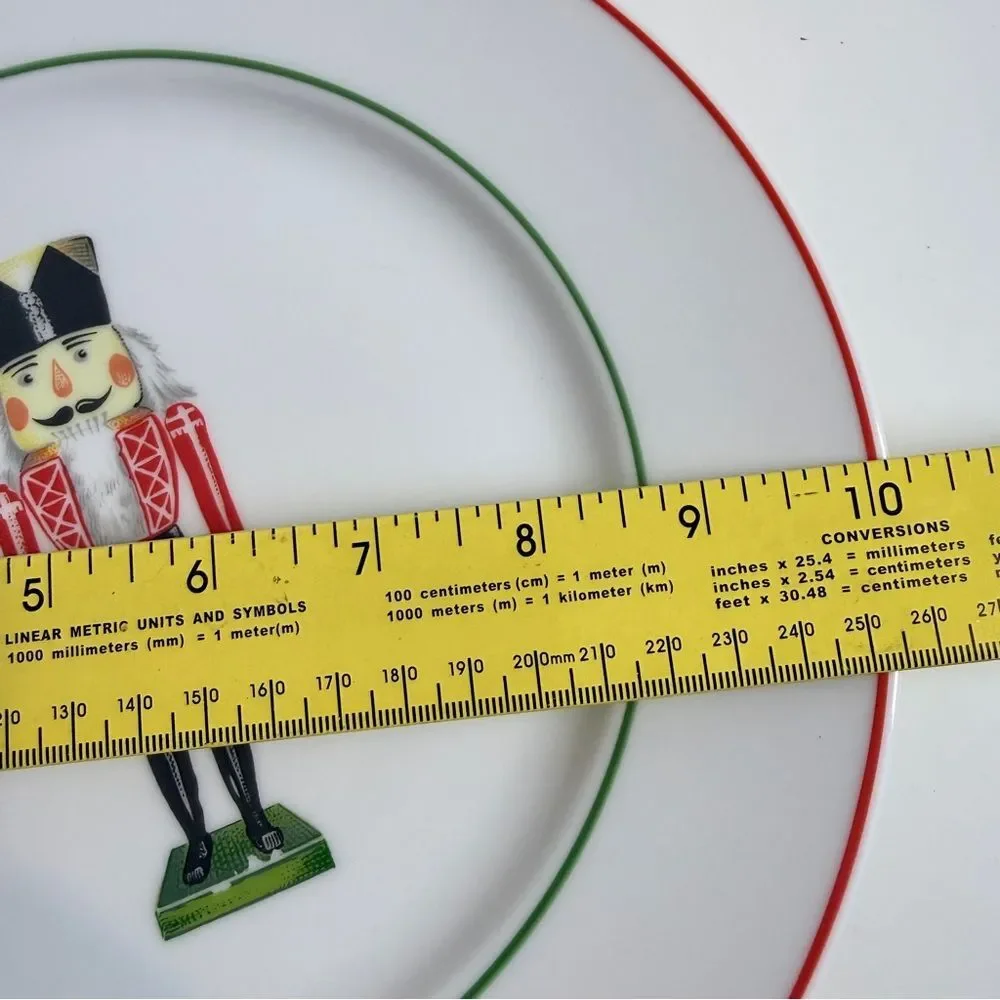 Vintage JWK Bavaria Nutcracker Holiday Dinner Cookie Plate West Germany 10”